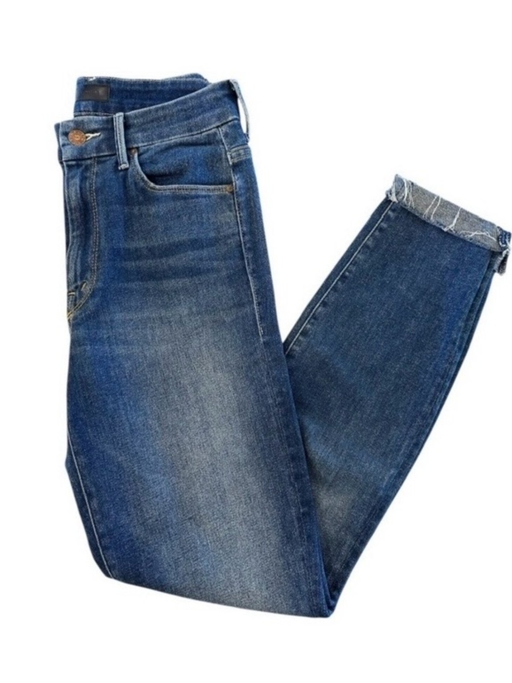 MOTHER High Waisted Looker Ankle Fray, Size 29 - Picture 8 of 9